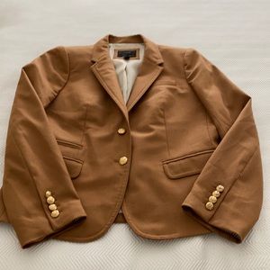 J. Crew Tan Blazer with Gold Buttons